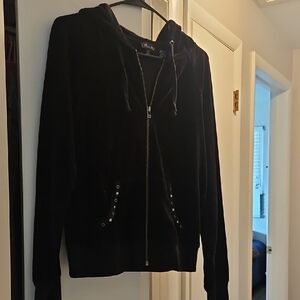 Miss Me Black Women's Zip-Up Jacket